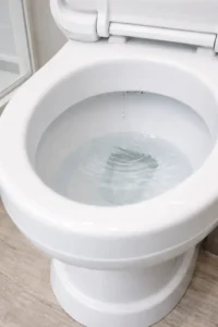 RV toilet water keeps running due to faulty water valve