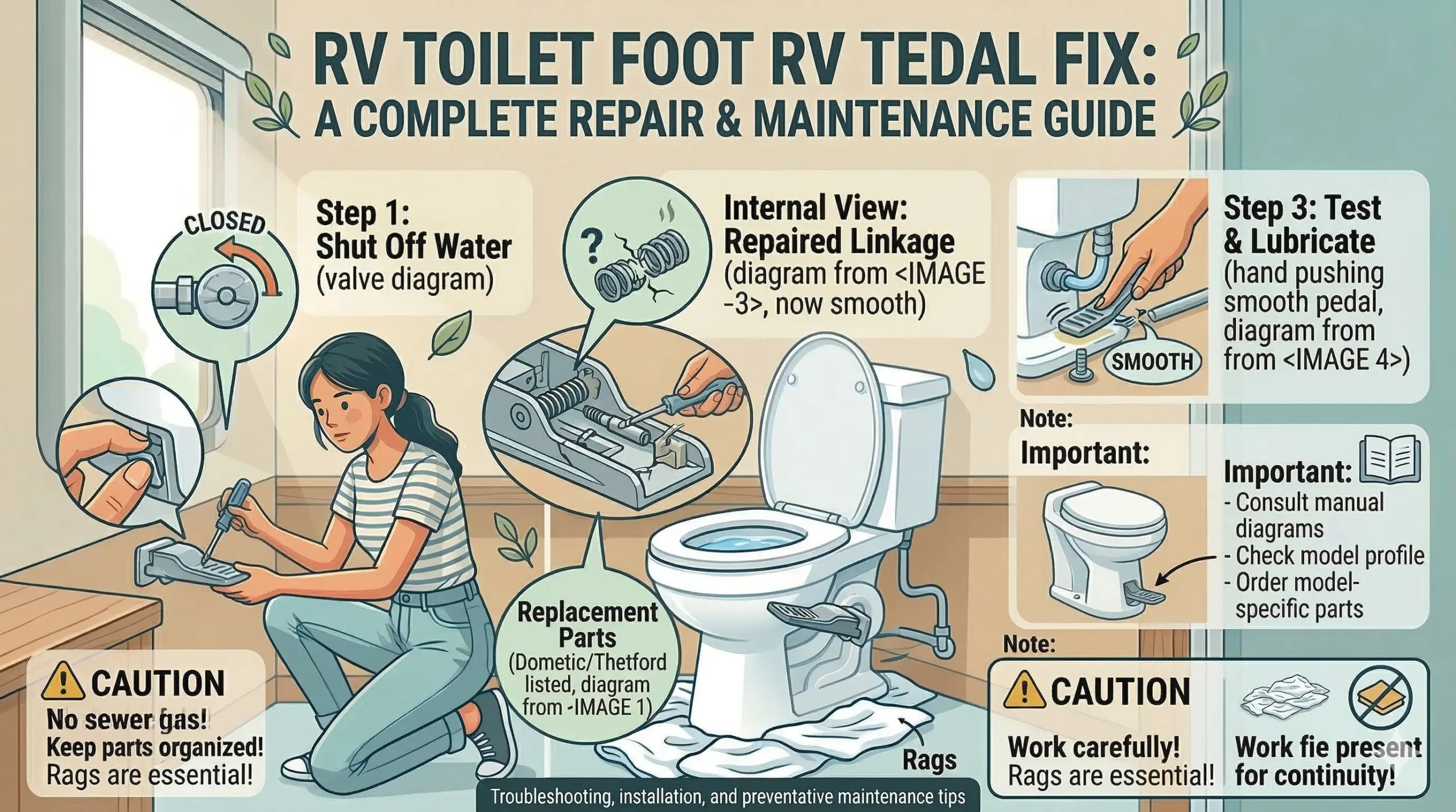 How to Fix an RV Toilet Foot Pedal: A Complete Repair & Maintenance Guide