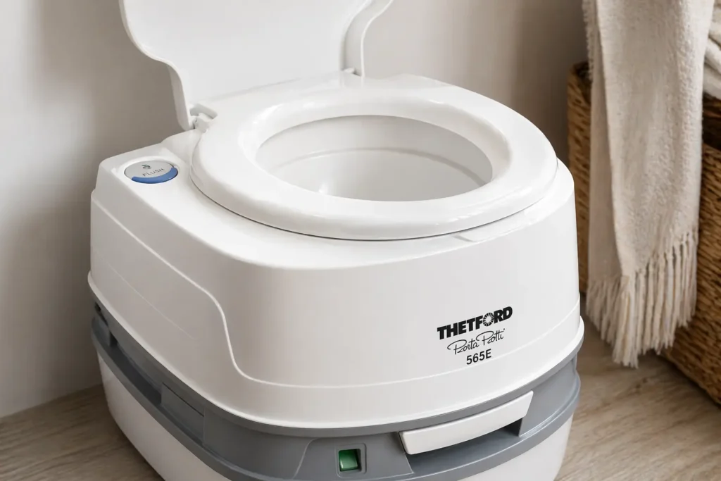 Thetford Porta Potti 565E with electric flush feature