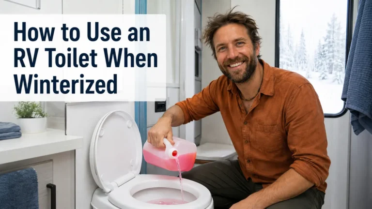 How to Use RV Toilet When Winterized The Antifreeze Flush Method