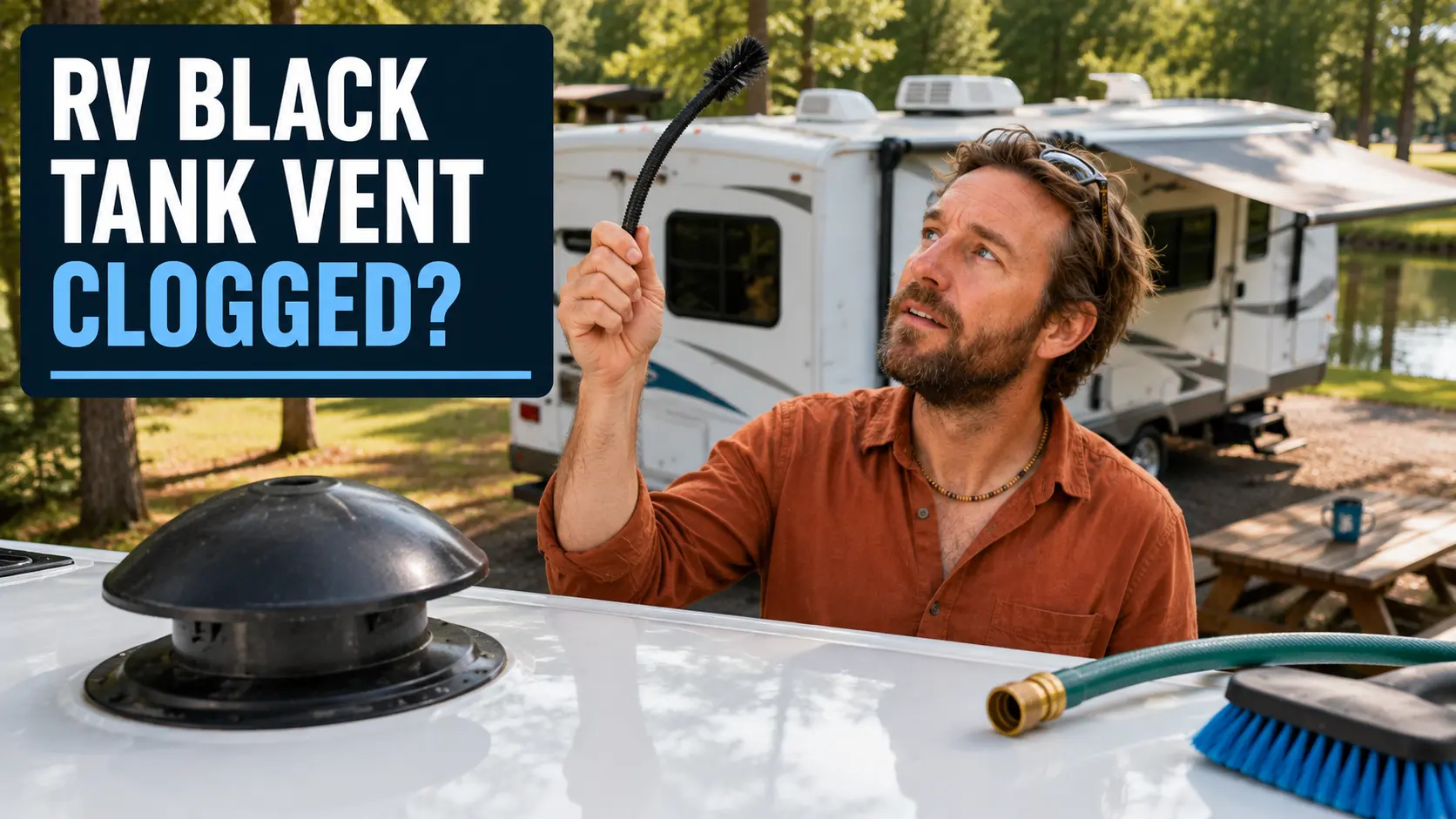 RV Black Tank Vent Clogged Symptoms, Test & Easy Fixes