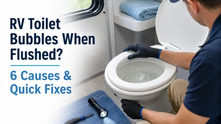 RV Toilet Bubbles When Flushed 6 Causes & Quick Fixes