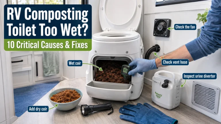 RV Composting Toilet Too Wet 10 Critical Causes & Fixes