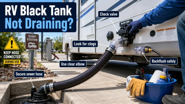 RV Black Tank Not Draining 7 Causes & Safe Fixes