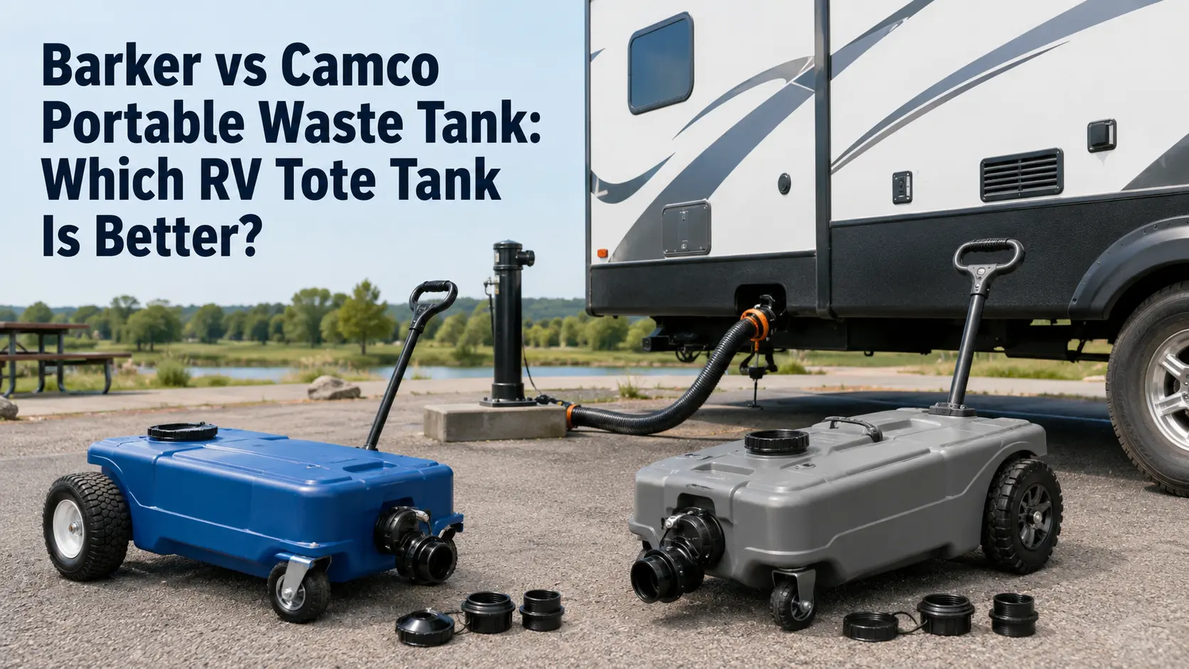 Barker vs Camco Portable Waste Tank Which RV Tote Tank Is Better