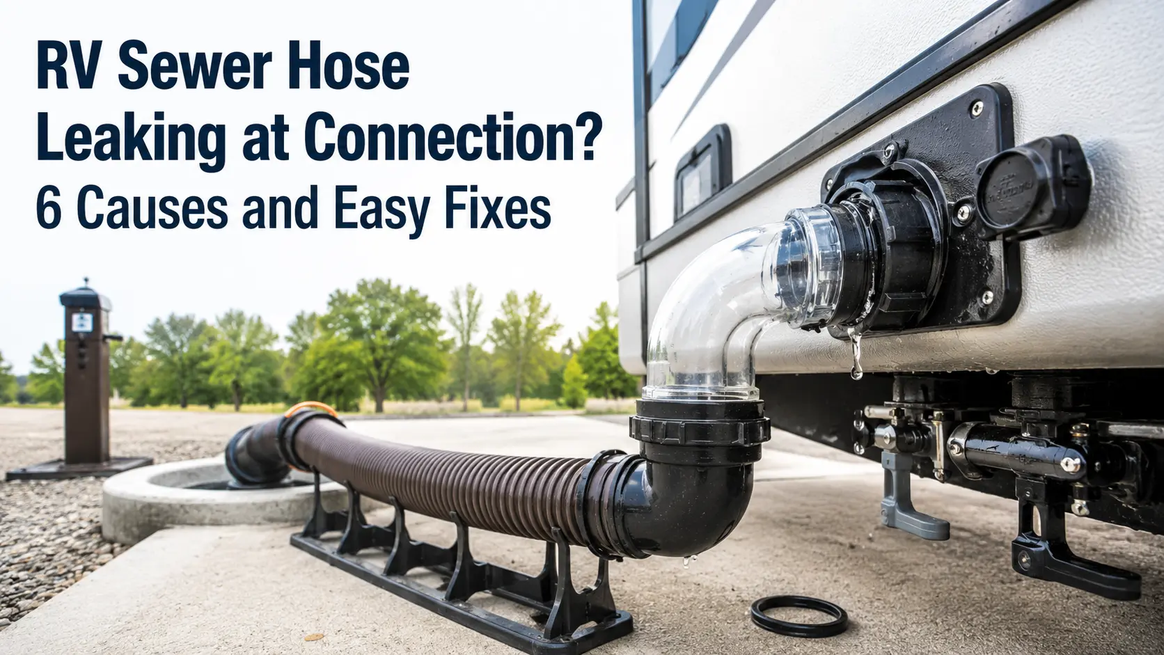 RV Sewer Hose Leaking at Connection 6 Causes and Easy Fixes