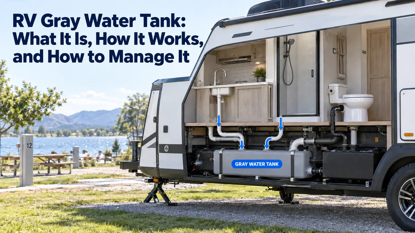 RV Gray Water Tank How It Works, Size, Dumping & Care